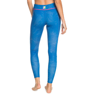 2021 Roxy Mujer Pop Surf Capri 1mm Pantaln De Neopreno Erjwh03021 - Azul Princesa / Morado Remolacha